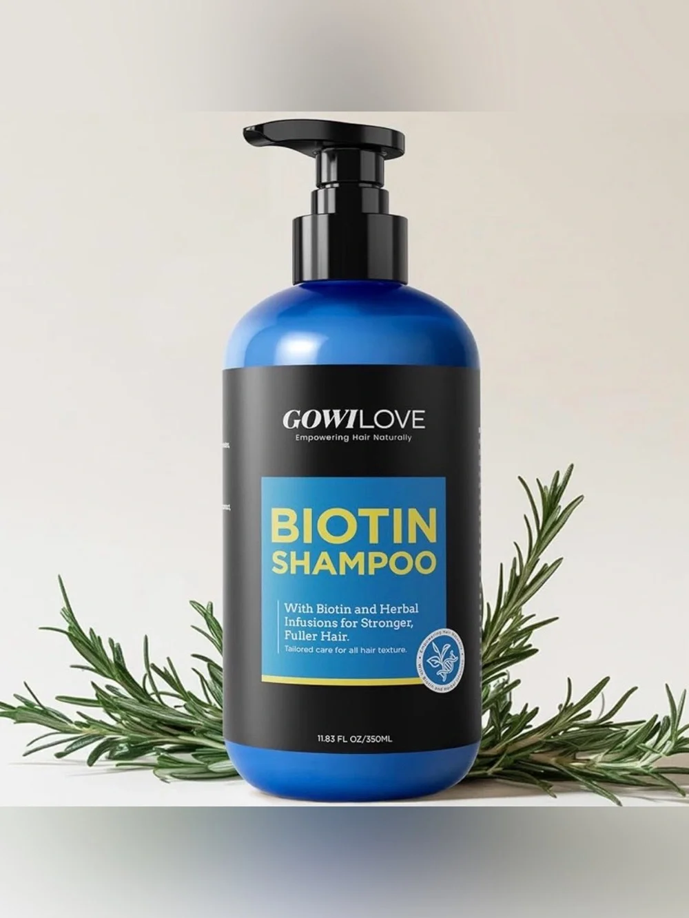 Biotin & Rosemary Shampoo – Nourishing Hair Care – 11.83 oz